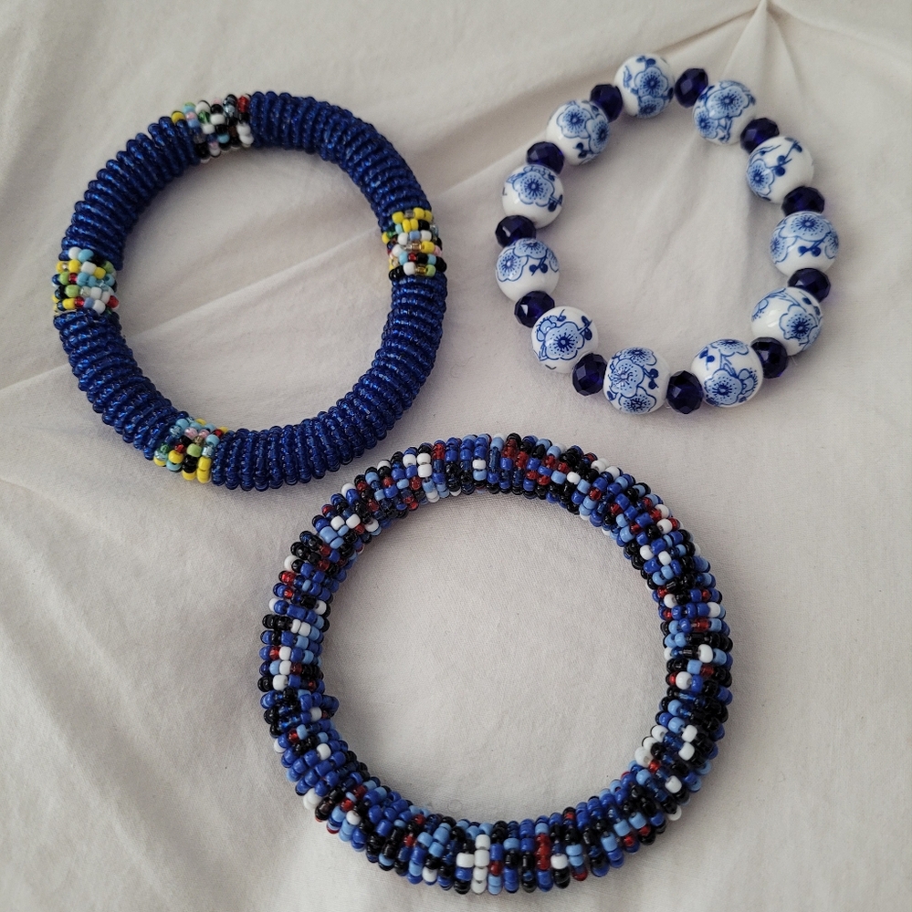 Handmade Beadwork Bracelet Set